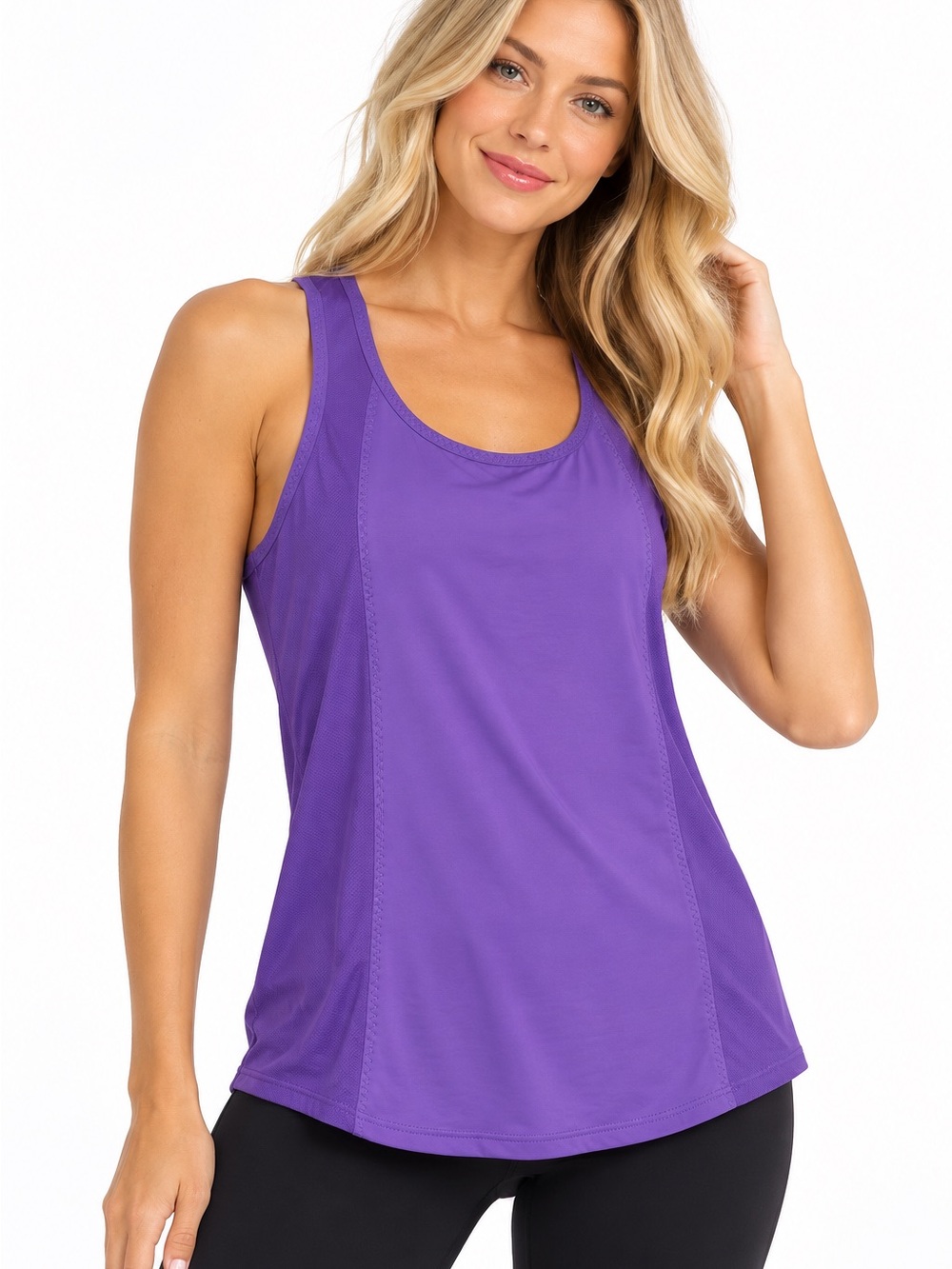 Lululemon Size Small Crossover Back Purple Sleeveless Athletic Tank Top